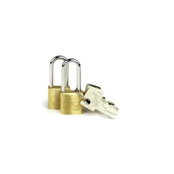Burg Wächter Zylinder-Vorhängeschloss Duo 222 HB 20 26 SB 20 x 50,3 x 9,3 cm Messing