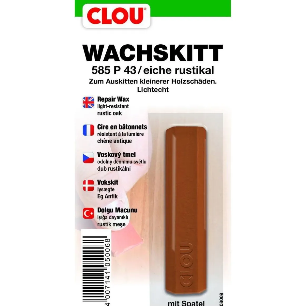 Clou Wachskitt Eiche rustikal