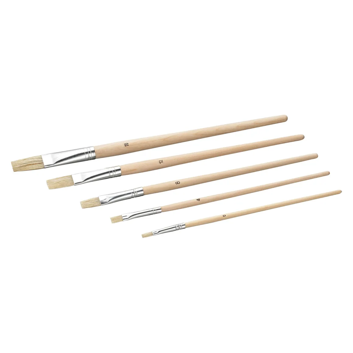 Color Expert Ölmalpinsel-Set 5-teilig Größe 0/4/8/12/16