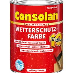Consolan Wetterschutz-Farbe dunkelbraun 0,75 L