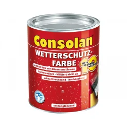 Consolan Wetterschutzfarbe schwarz 2,5 L