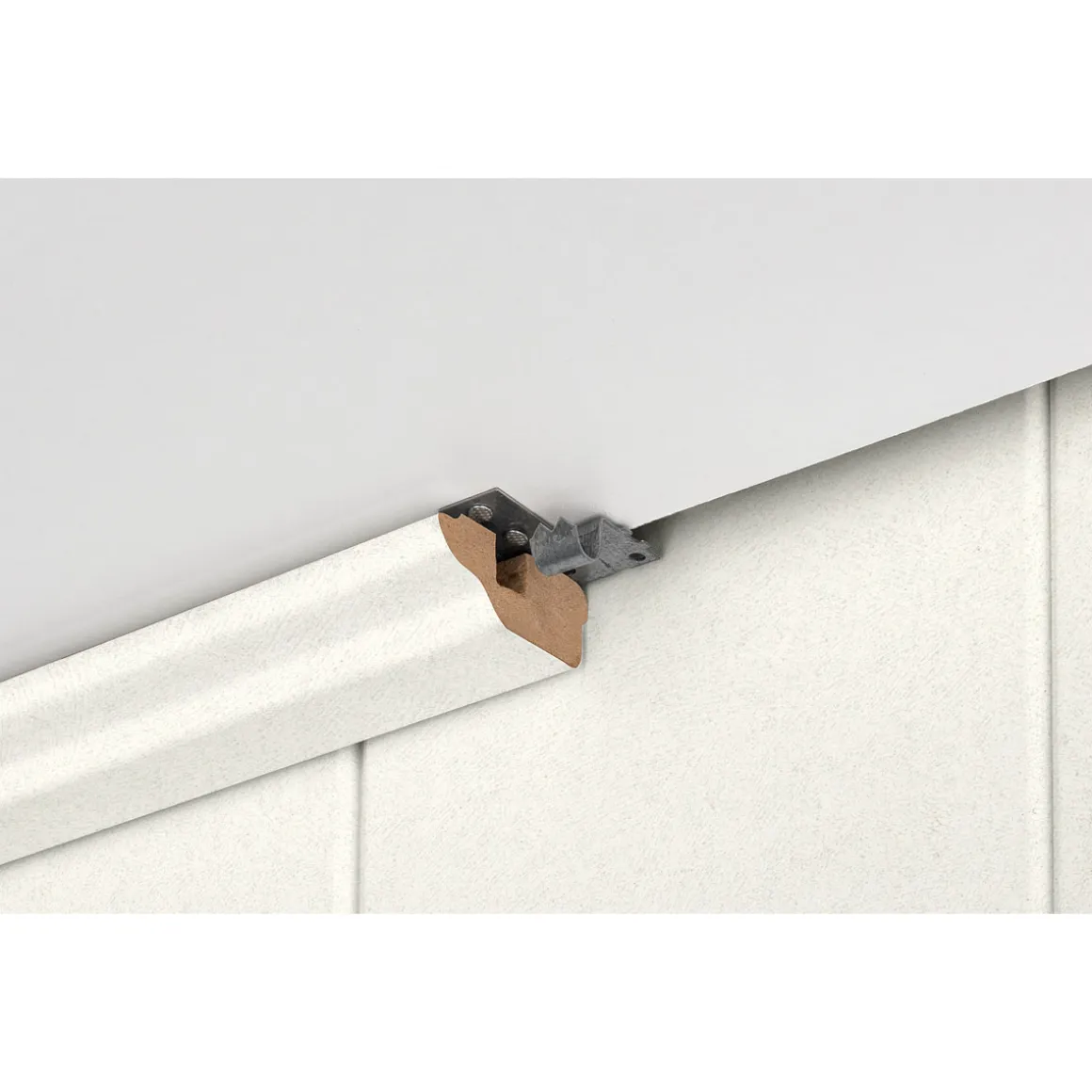 Deckenleiste weiß Struktur 2,6 m