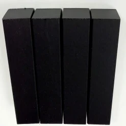 Dekor-Eckhölzer 1,9 x 1,9 x 6 cm 4 Stk schwarz