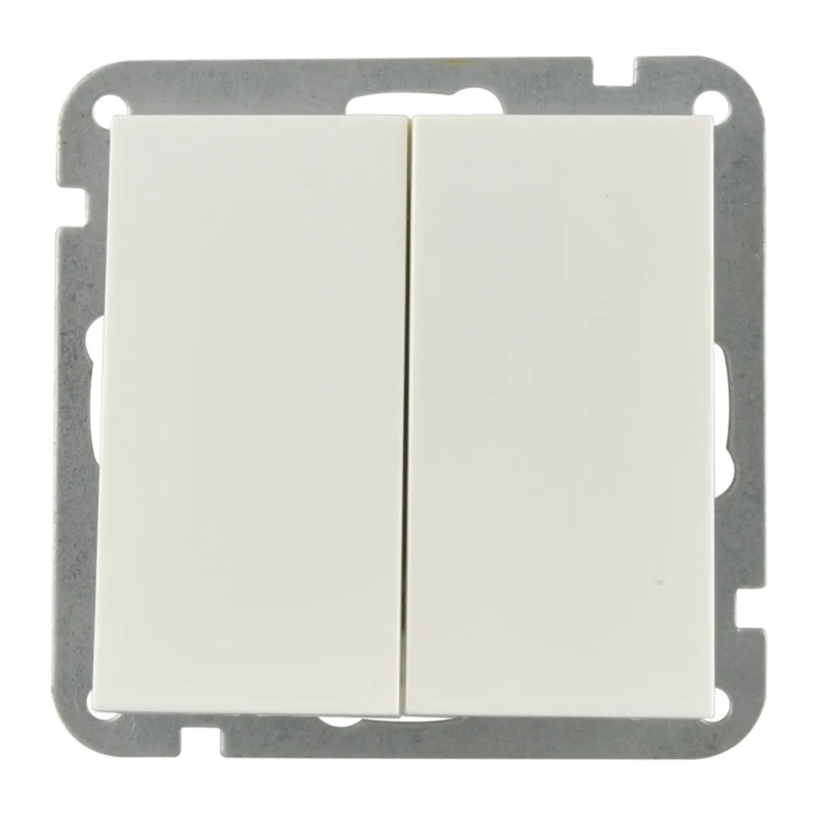 Doppel-/Wechselschalter Melbourne alpinweiß Serie 701