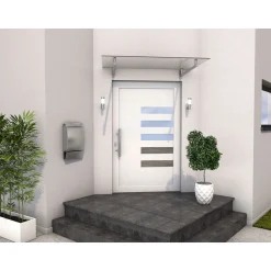 Durabil Edelstahl-Vordach HD 140 140 x 80 x 19,5 cm