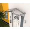 Durabil Giebelvordach Typ GV/T Edelstahloptik 160 x 90 x 40 cm