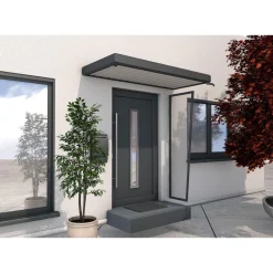 Durabil Rechteckvordach Typ NM anthrazit 200 x 90 x 14 cm