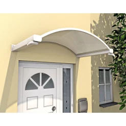 Durabil Rundbogenvordach NO-160 hell weiß 160 x 90 x 30 cm