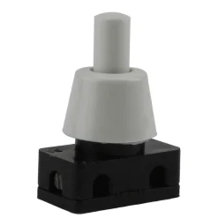 Einbau-Druckschalter 1-polig 1A 2 Stück weiß