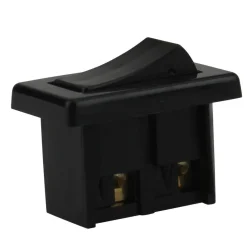 Einbau-Wippschalter 1-polig 2A schwarz