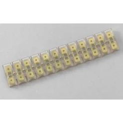 Elastik-Flachsteckleiste 6,3 x 0,8 mm 12-polig transparent