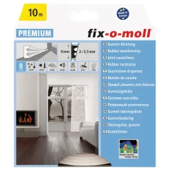 E-Profildichtung selbstklebend weiß 10m 9x4 mm