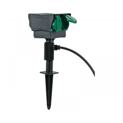 Erdspieß mit 4-fach Steckdose