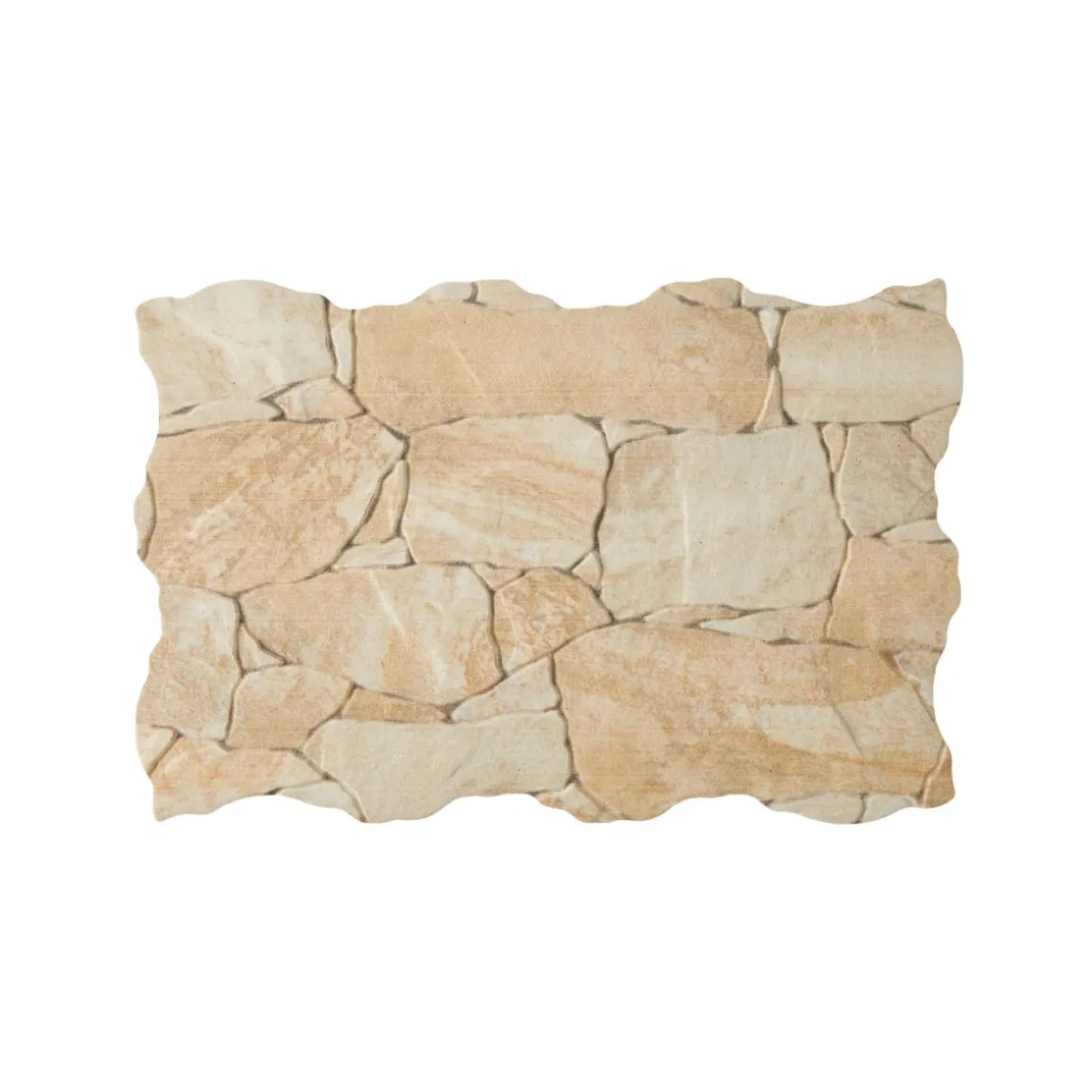 Feinsteinzeug-Wandverblender Miranda Crema 23 x 47 x 0,8 cm