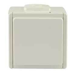 Feuchtraum Aufputz-Steckdose Aquarius 1-fach polarweiß