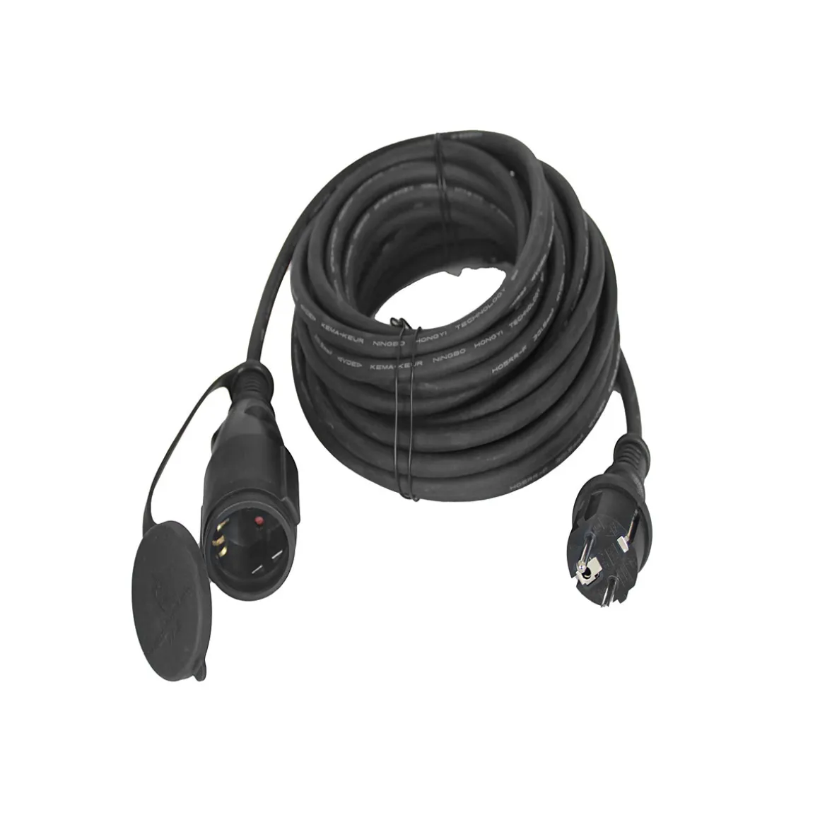 Flector Technik Gummi-Verlängerung schwarz 10 m