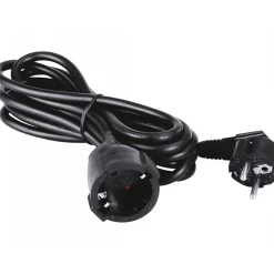Flector Technik Schuko-Verlängerung schwarz 5 m