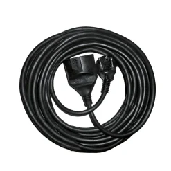 Flector Technik Schuko-Verlängerung schwarz 5 m