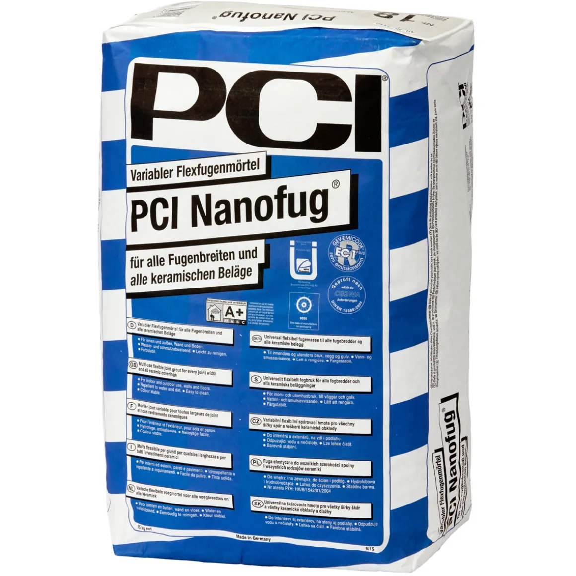 Flexfugenmörtel Nanofug 15 kg hellgrau