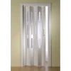 FORTE Kunststoff-Falttür Luciana B 88,5 x H 202 cm weiß 3 Fenster