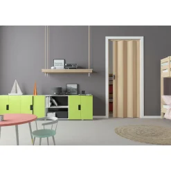 FORTE Kunststoff-Falttür Luciana B 88,5 x H 202 cm Esche holz 3 D