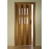 FORTE Kunststoff-Falttür Luciana B 88,5 x H 202 cm Buche 2 Fenster