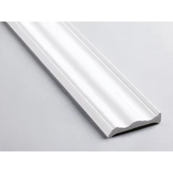 Fußleiste Dekor Brilliant-weiß 15 x 70 mm 2,5 m