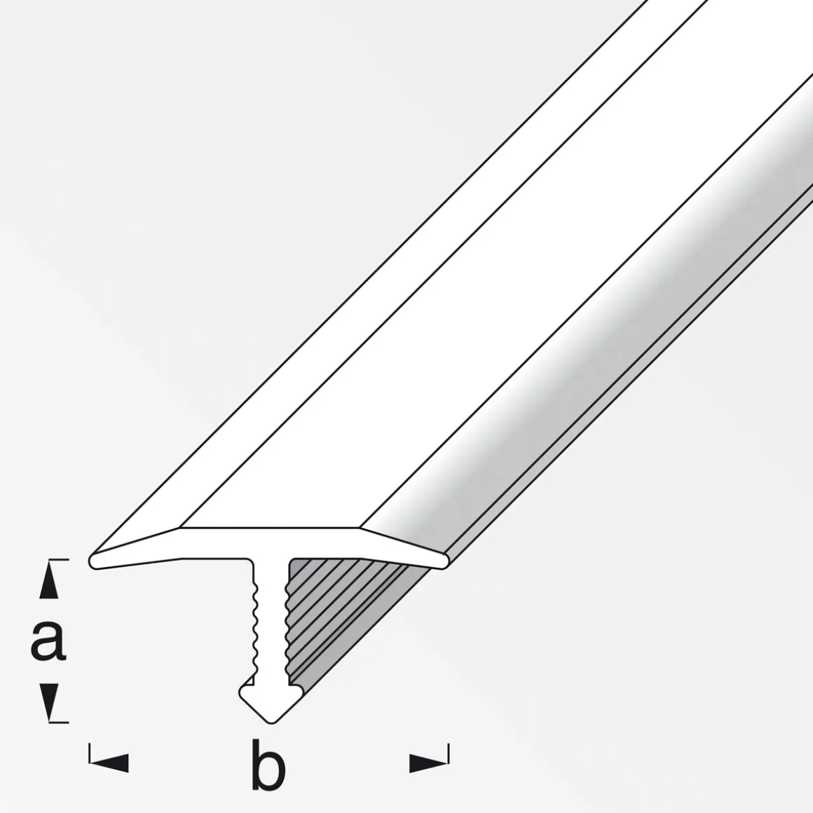 Fundamo Fugenabdeckprofil 14 mm 1m silber