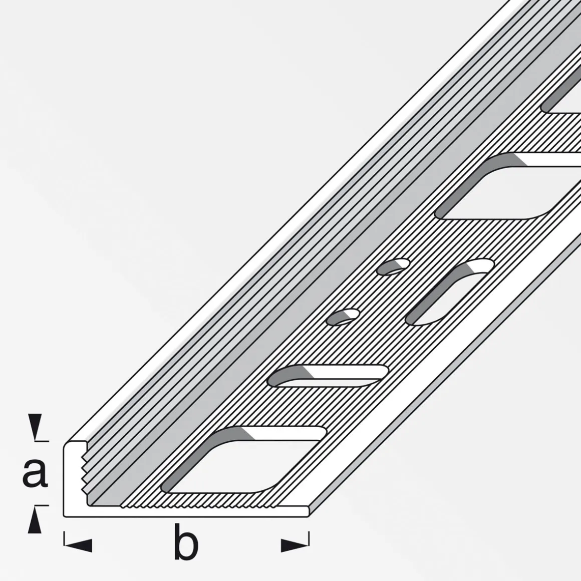 Fundamo Winkelprofil 10 mm 1m blank