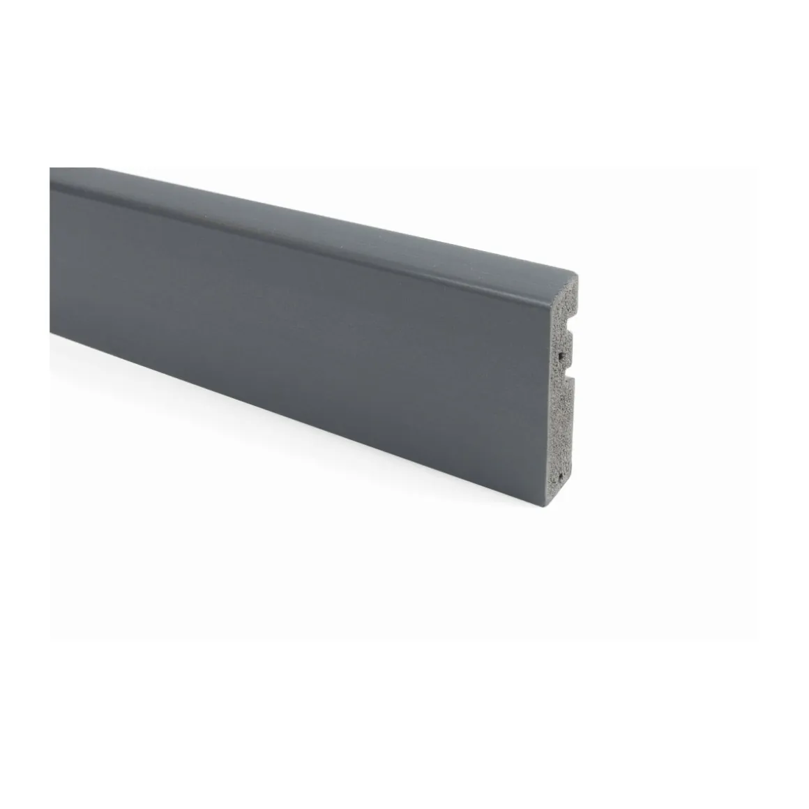 Fussleiste Massiv clipbar anthrazit 15 x 65 x 2500 mm