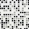 Glasmosaik Black-Grey White 32,7 x 32,7 x 0,4 mm