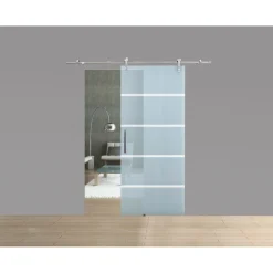 Glasschiebetür Blockstreifen 90 x 208 cm