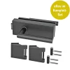 Glastürbeschlagset SKS 61 BLACK 3-teilig