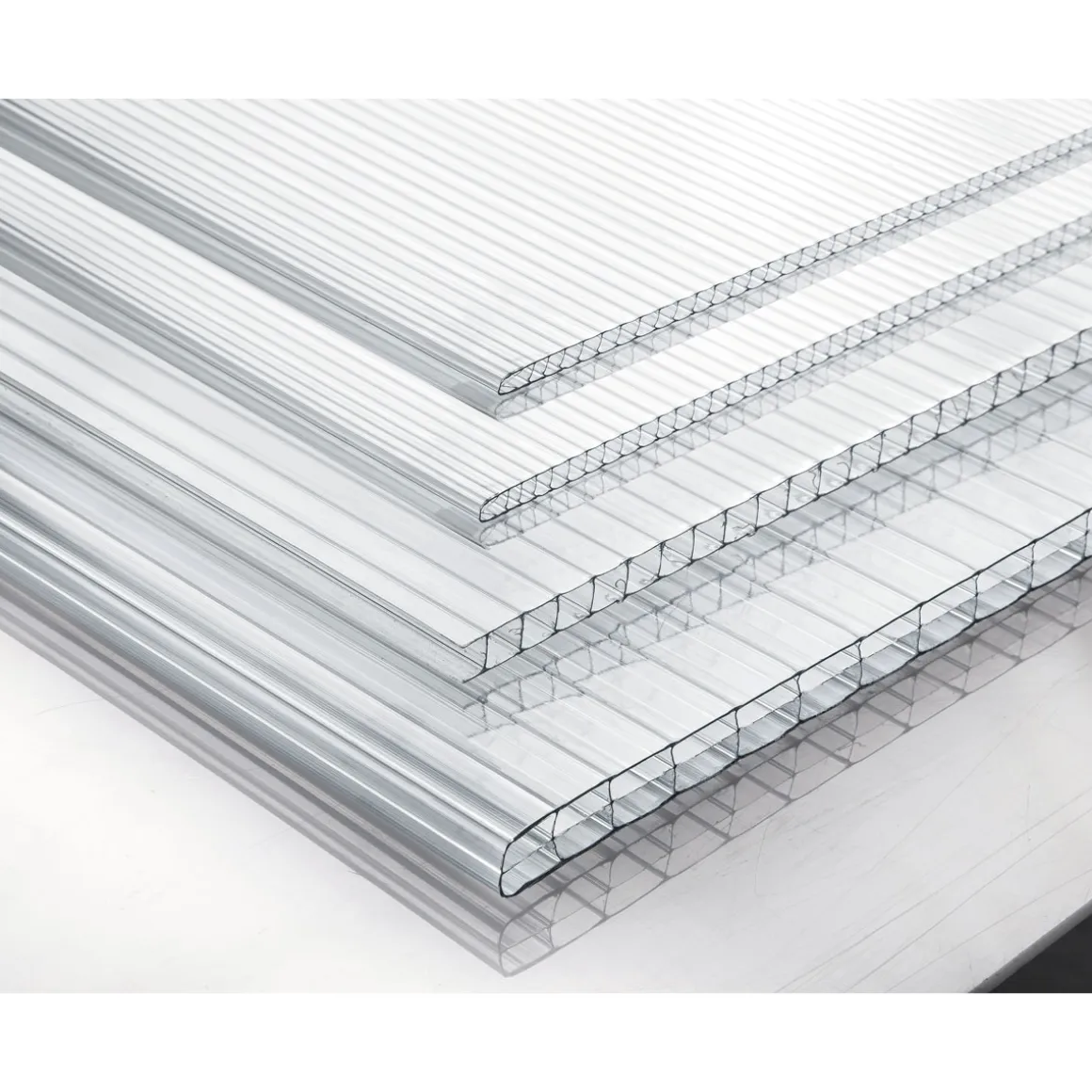 gutta Polycarbonat-Hohlkammerplatte transparent 250 x 98 x 1 cm