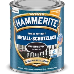 Hammerite Metallschutzlack struktur-Effekt schwarz 250 ml