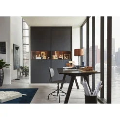 Hibitaro  Lamellen-Schiebeitür mit Akustikeffekt als Schrank- / Nischentür