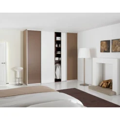 Hibitaro  Lamellen-Schiebeitür mit Akustikeffekt als Schrank- / Nischentür