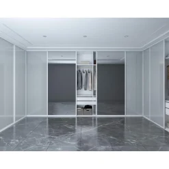 Hibitaro  Studio-Schiebetür mit Aluminiumrahmen auf Maß als Durchgangstür