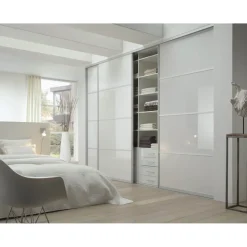 Hibitaro  Studio-Schiebetür mit Aluminiumrahmen auf Maß als Schrank- / Nischentür