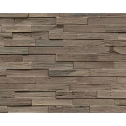 Indo Wandverkleidung Driftwood Hevea Mindanao 9er-Set