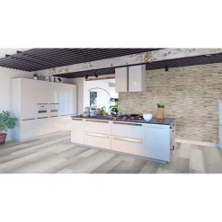 Indo Wandverkleidung Slimwood Hevea Gun Smoked 9er-Set