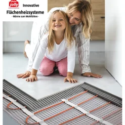 Jollytherm Elektrische Fußbodenheizung Elektrotherm 2 m²