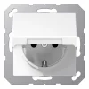 Jung SCHUKO-Steckdose AS 500 Klappdeckel alpinweiß