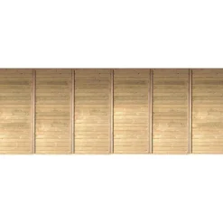 Karibu Rückwand KDI Einzel-/Doppelcarport PUR Höhe 200 cm Breite 540 cm