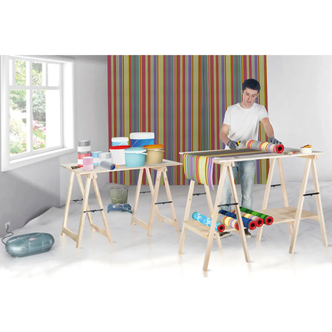 Klappbock Professional Kiefer 75 x 75 cm