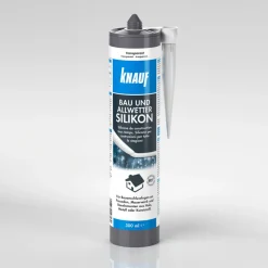 Knauf Bau u. Allwetter Silikon tranparent 300ml