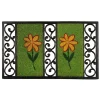 Kokosgummimatte Salome Flower 45 x 75 cm grün