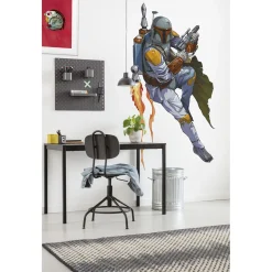 Komar Selbstklebende Vlies Wandtattoo Star Wars XXL Boba Fett 127x200 cm