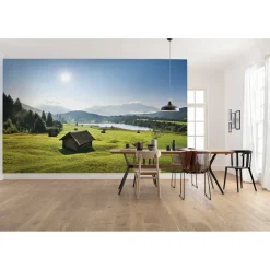 Komar  Vlies Fototapete Bergwiese vor Karwendel 450x280 cm