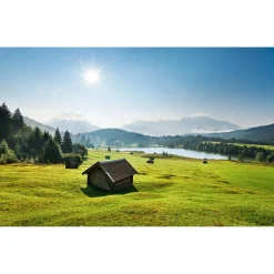 Komar  Vlies Fototapete Bergwiese vor Karwendel 450x280 cm